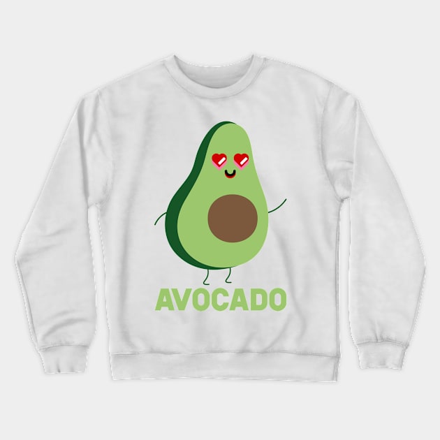 Avocado And Toast Matching Couple Crewneck Sweatshirt by SusurrationStudio
